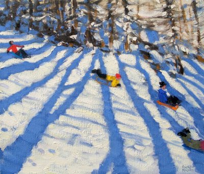 Tree Shadows, Morzine by Andrew Macara